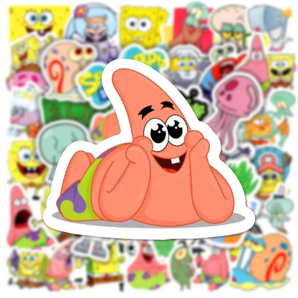 Stickers Pegatinas Bob Esponja 50uds.