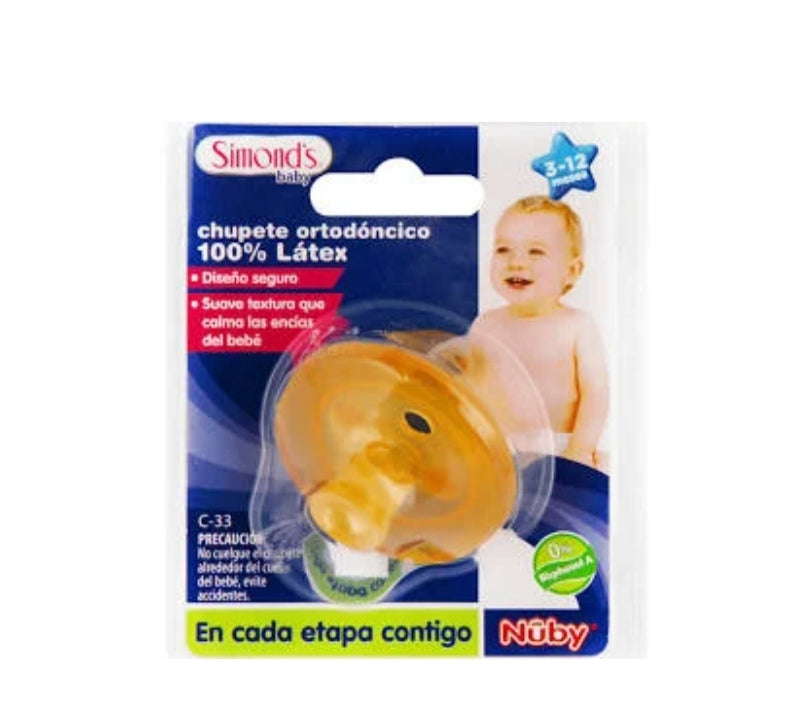Chupete Ortodóncico 100% Latex Simonds