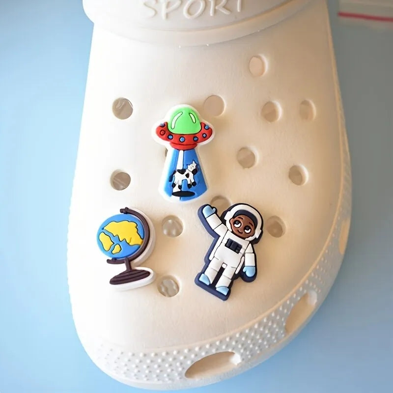 Dijes Charms Pins para Zapatos Crocs de Aliens 12uds.