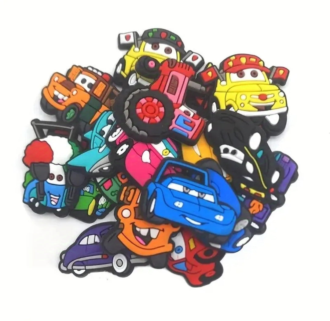 Dijes Charms Pins para Zapatos de Disney Cars 20uds. Surtido