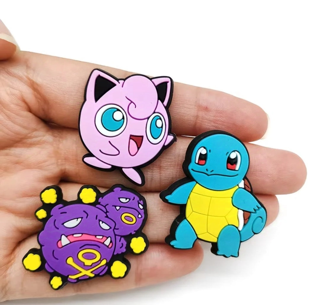 Dijes Charms Pins para Zapatos Pokemon 27uds.