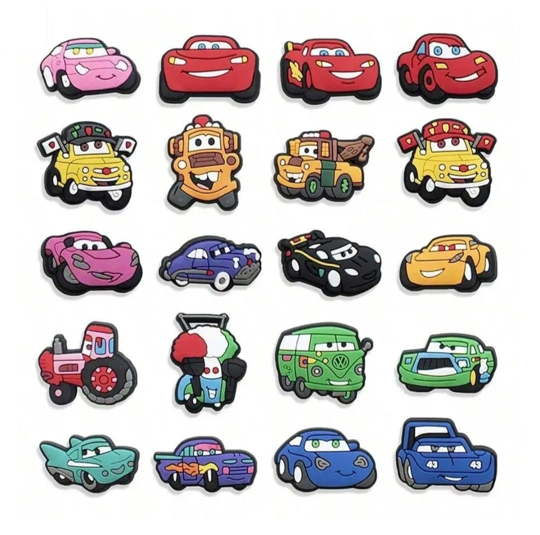 Dijes Charms Pins para Zapatos de Disney Cars 20uds. Surtido