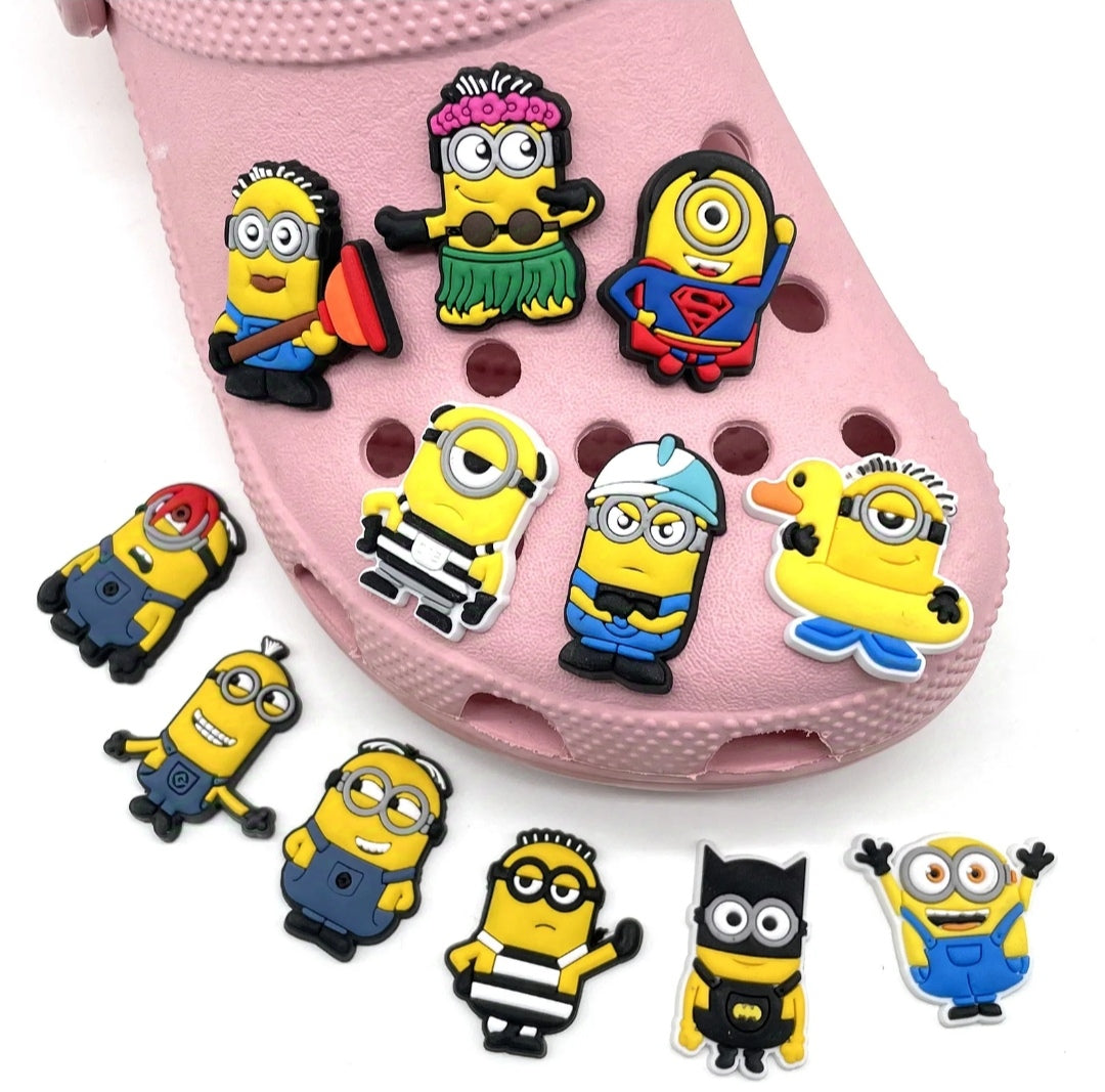 Dijes Charms Pins para Zapatos Crocs Minions 12uds.