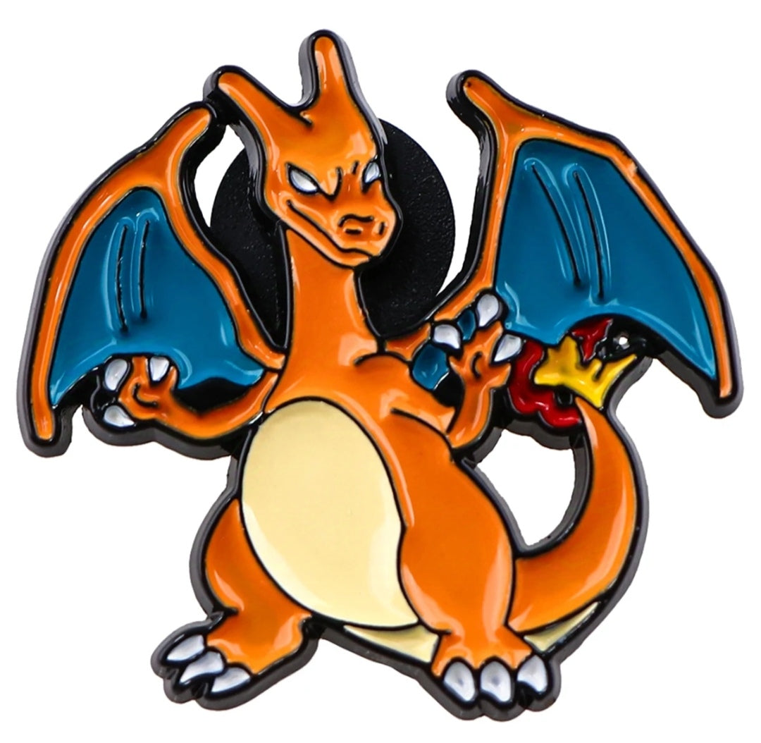Pin Broche Alfiler Insignia de Metal Para Ropa de Pokemon Charizard