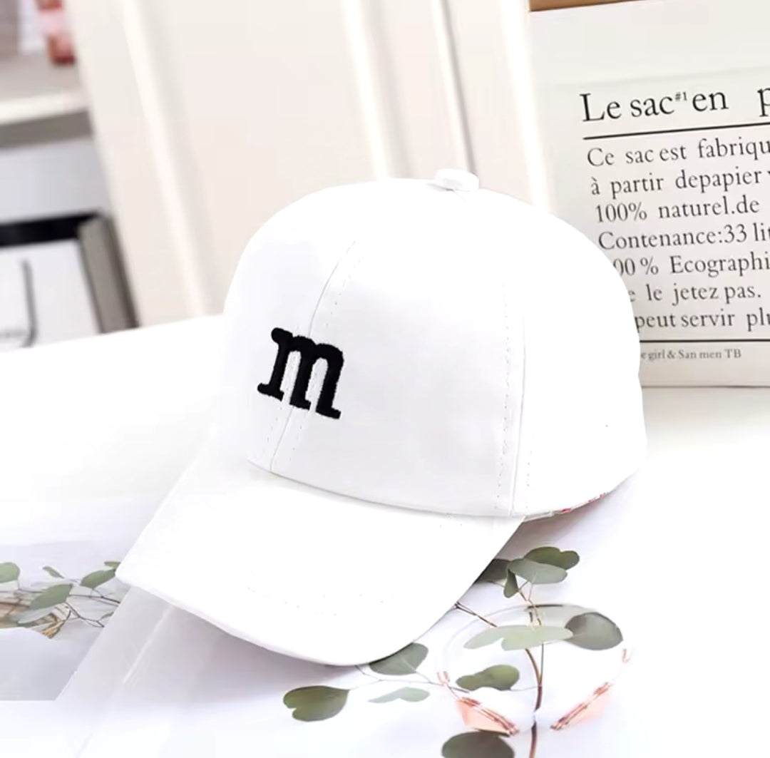 Sombrero Jockey Gorro Bebé Blanco Talla S