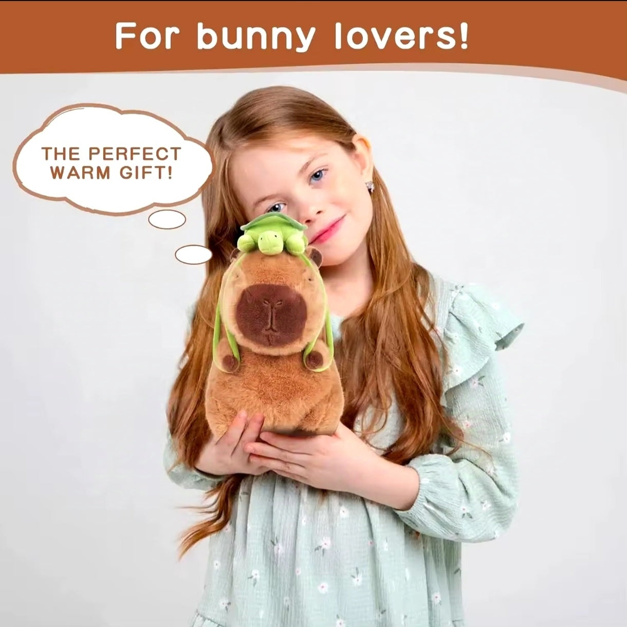 Peluche Muñeco de Capybara con Mochila Tortuga