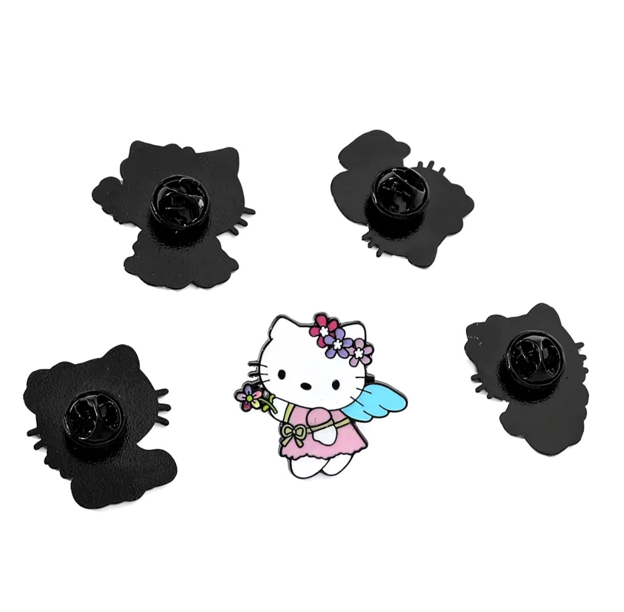 Pins Broches Alfileres Insignias de Metal Para Ropa de Hello Kitty 5uds.