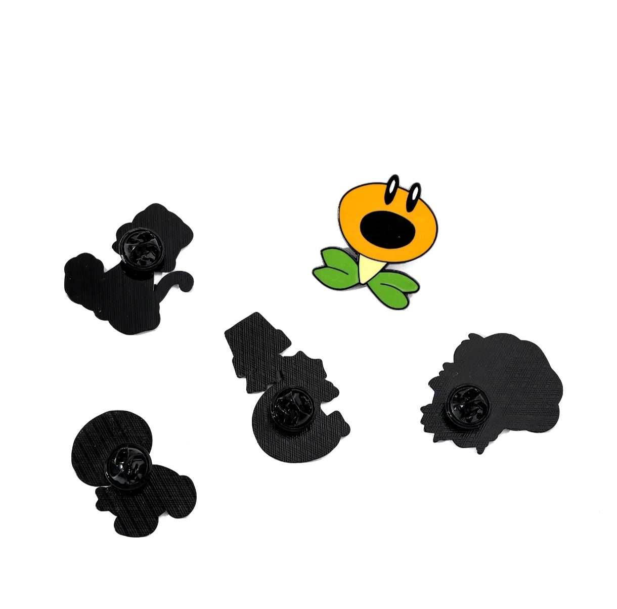 Pins Broches Alfileres Insignias de Metal Para Ropa de Super Mario Bros 5uds.