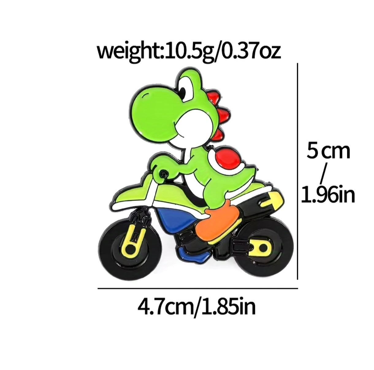 Pins Broches Alfileres Insignias de Metal Para Ropa de Mario Kart 4uds.