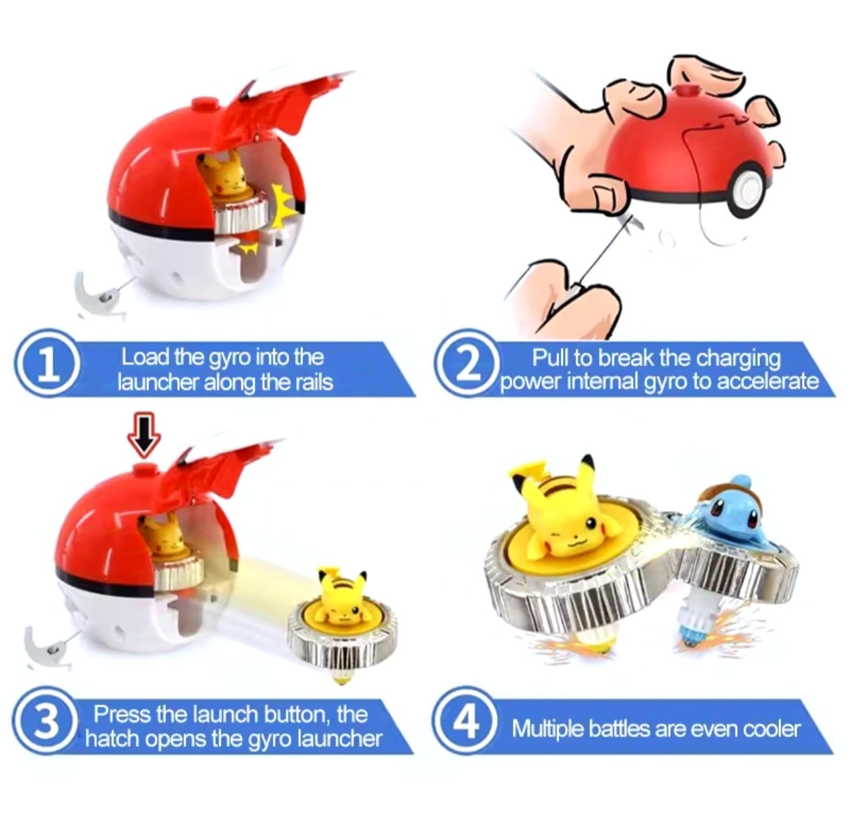 Juguete Trompo Gyro Spinner Pokemon Charmander