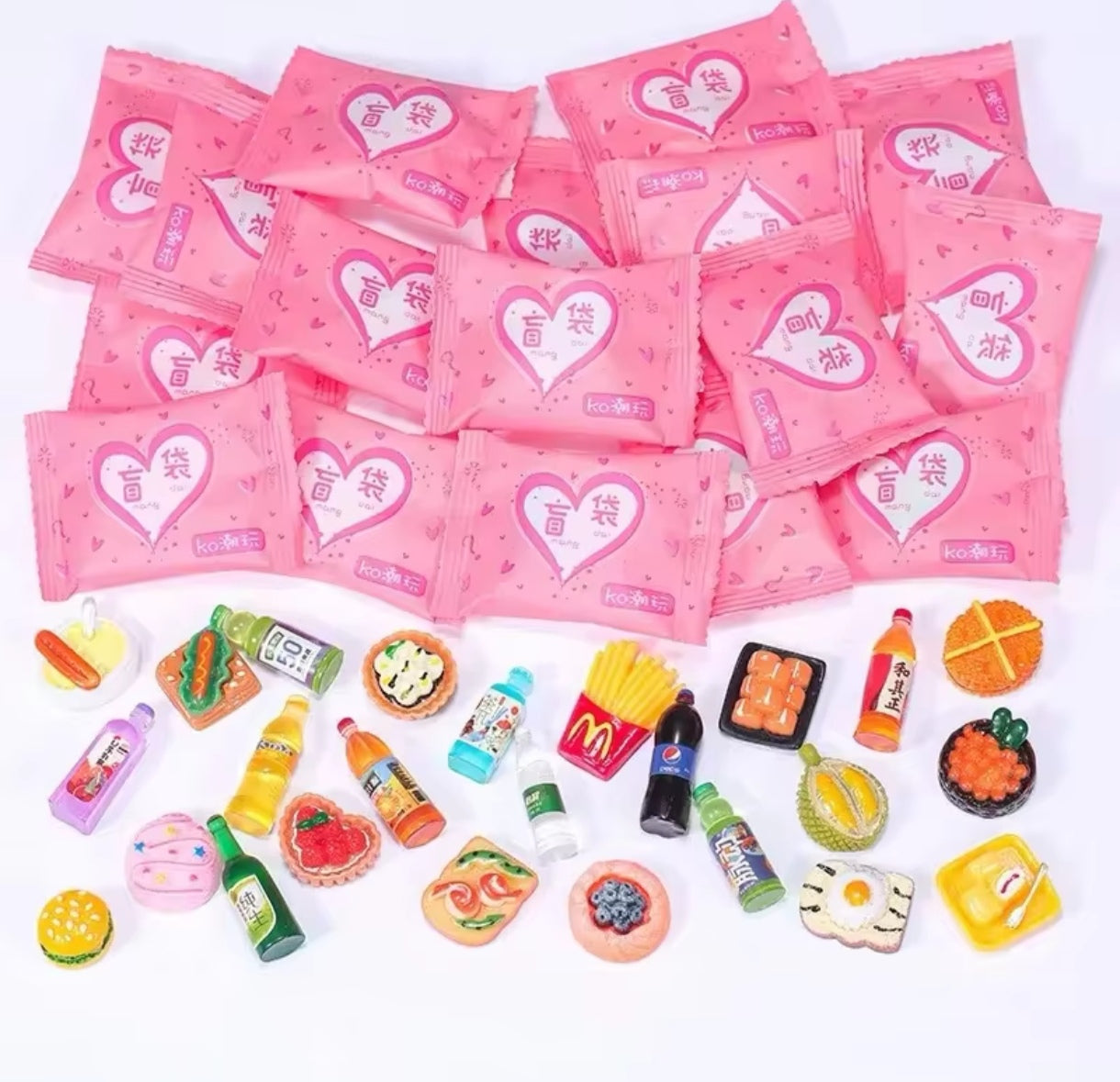 Mini Juguetes Comida Bebida Supermercado Bolsas Aleatorias 5 uds.