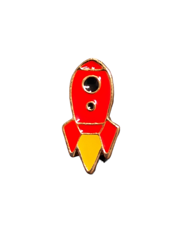 Pin Broche Alfiler Insignia de Metal Para Ropa de Cohete