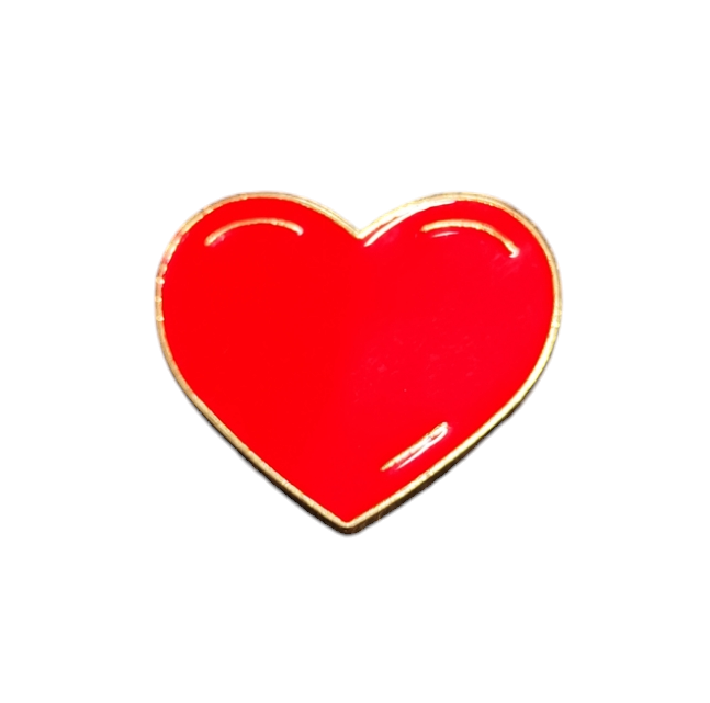 Pin Broche Alfiler Insignia de Metal Para Ropa de Corazon