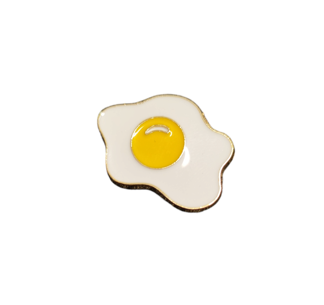 Pin Broche Alfiler Insignia de Metal Para Ropa de Huevo Frito