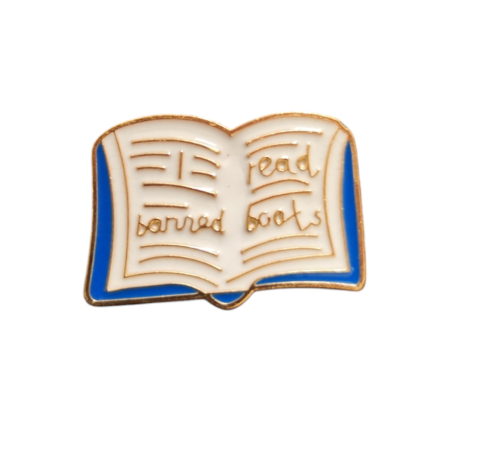 Pin Broche Alfiler Insignia de Metal Para Ropa de Libro
