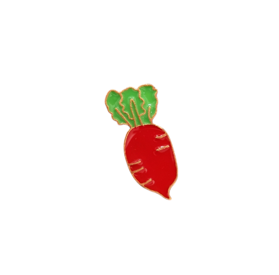 Pin Broche Alfiler Insignia de Metal Para Ropa de Rabano