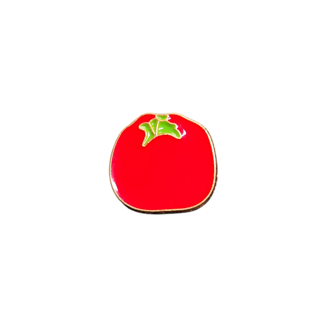 Pin Broche Alfiler Insignia de Metal Para Ropa de Tomate