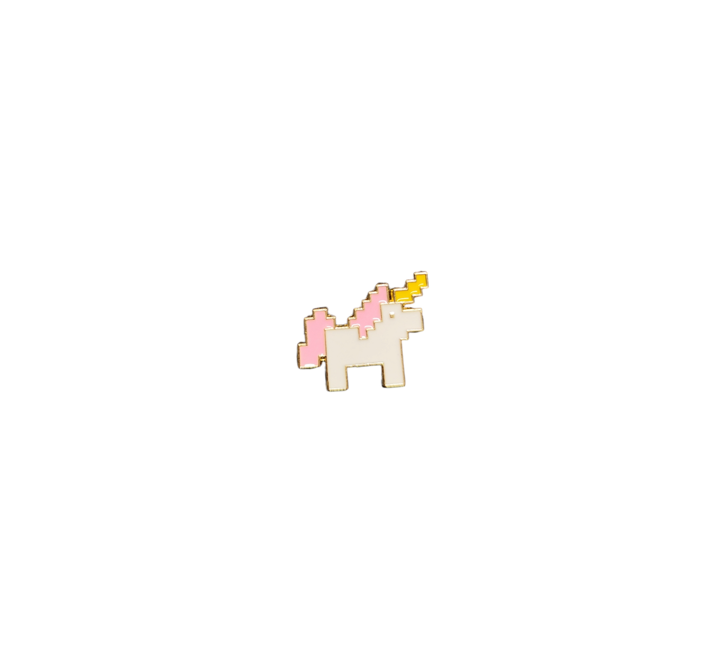 Pin Broche Alfiler Insignia de Metal Para Ropa de Unicornio Pixelado