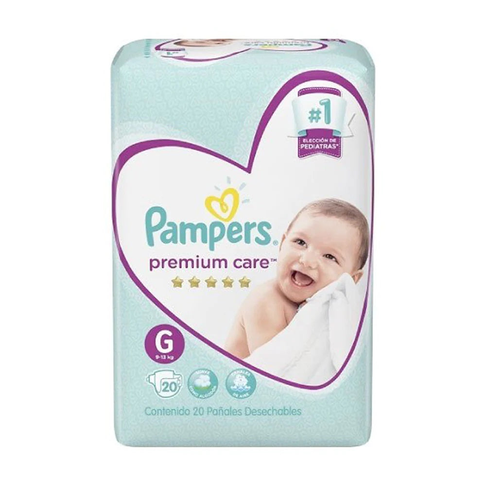 Premium Care Pañal G Pampers 20uds.