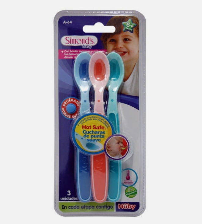 Cucharas 🥄 Punta Suave Pack x 3 Simonds