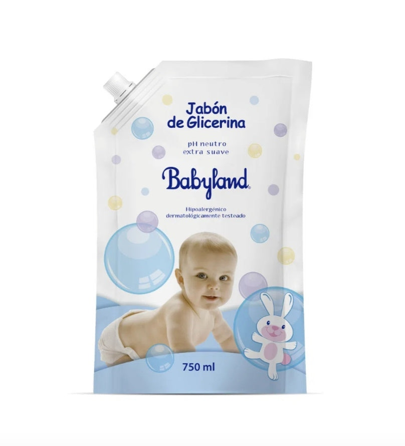 Jabón Babyland Glicerina Doypack 750ml.