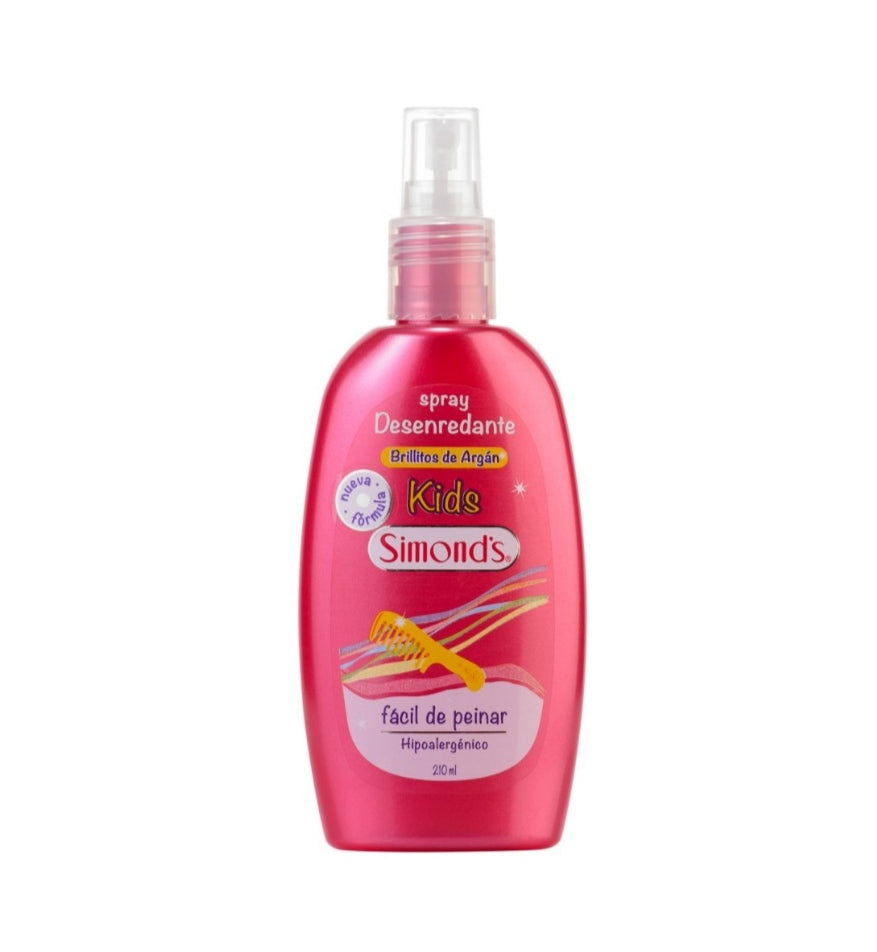 Spray Desenredante Simonds Brillitos de Argán 210ml.