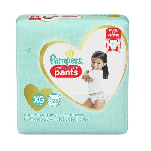 Pants Pañal XG Pampers 26uds.