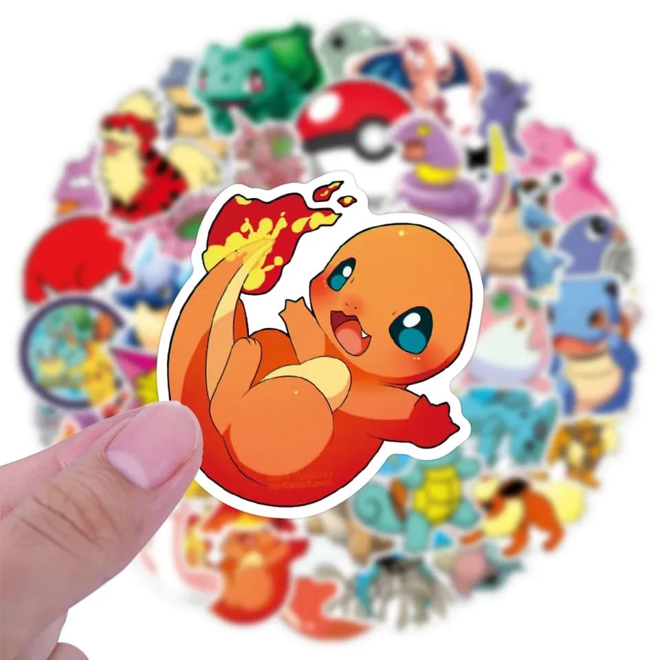 Stickers Pegatinas Anime Pokemon 50uds.