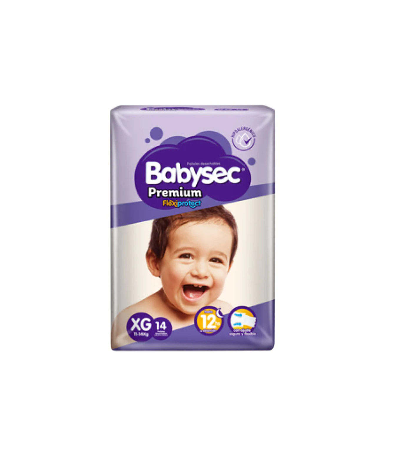 Pañal Babysec Premium XG 14uds.
