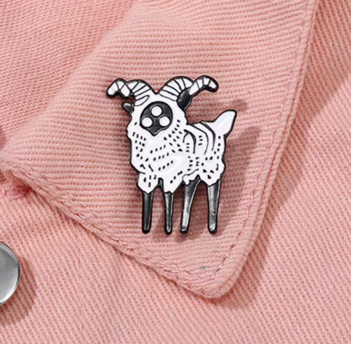 Pin Broche Alfiler Insignia de Metal Para Ropa de Cabra
