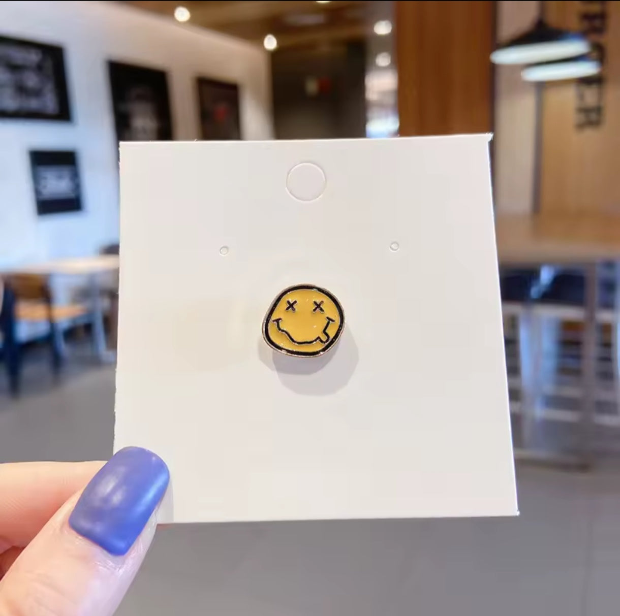 Pin Broche Alfiler Insignia de Metal Para Ropa de Emoticon Smile Carita Feliz