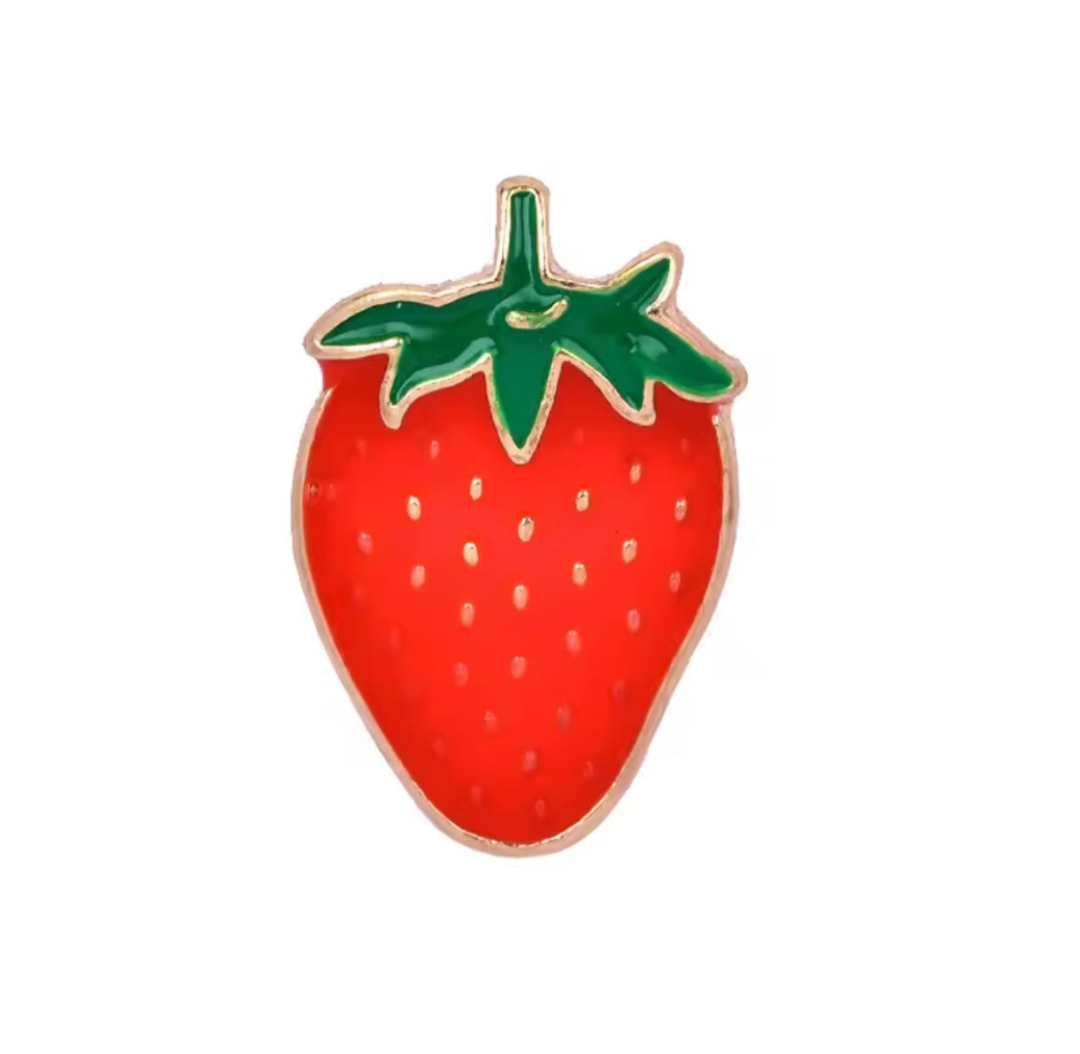 Pin Broche Alfiler Insignia de Metal Para Ropa de Frutilla Fresa