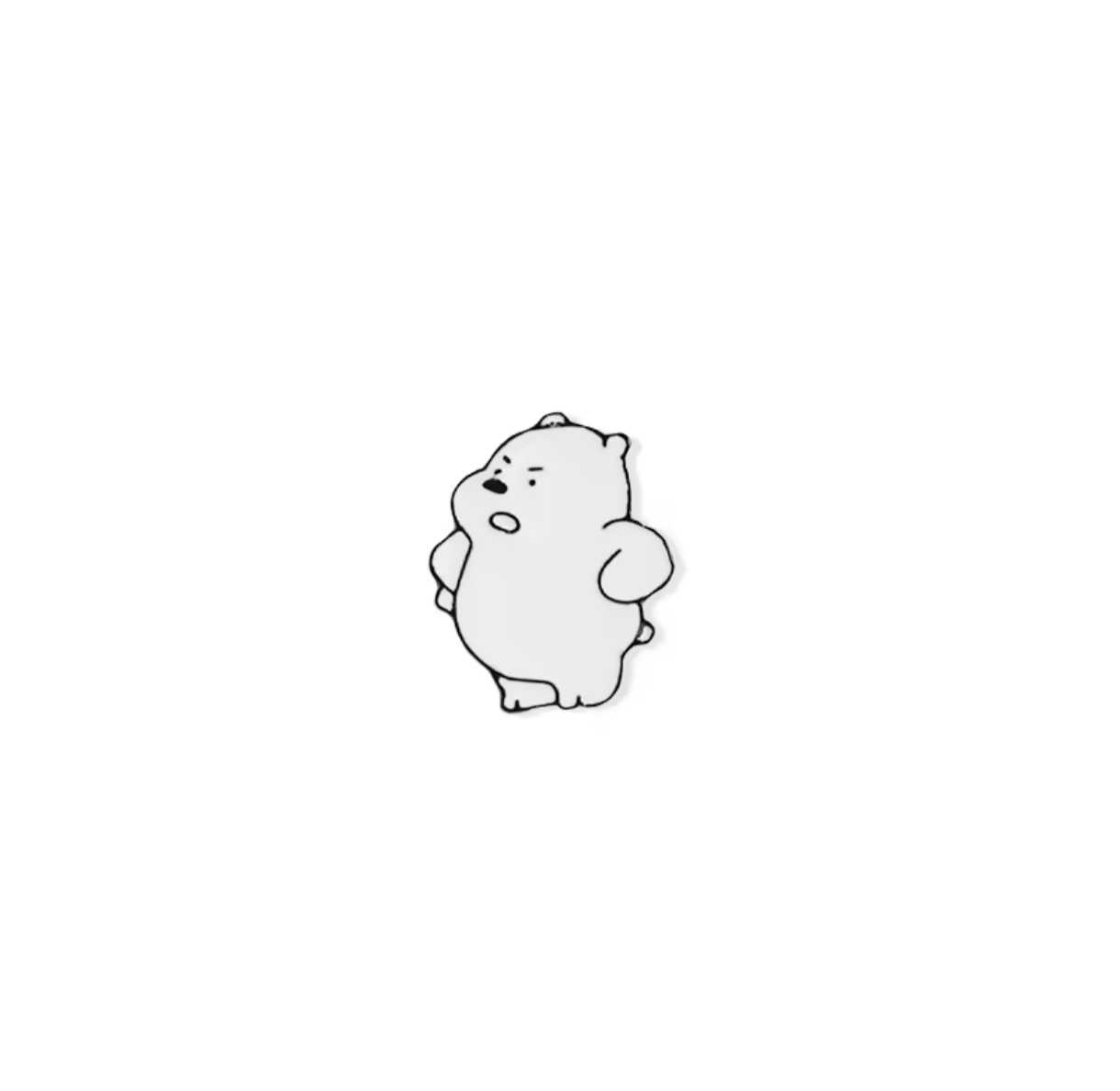Pin Broche Alfiler Insignia de Metal Para Ropa de Oso Escandaloso Polar