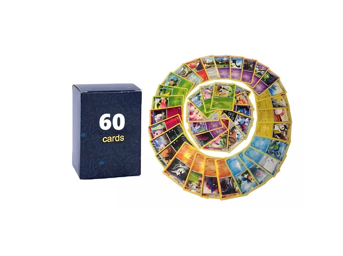 Pokemon Pack TCG Cartas Originales Surtidas 60uds. En Ingles Incluye 3 Holograficas
