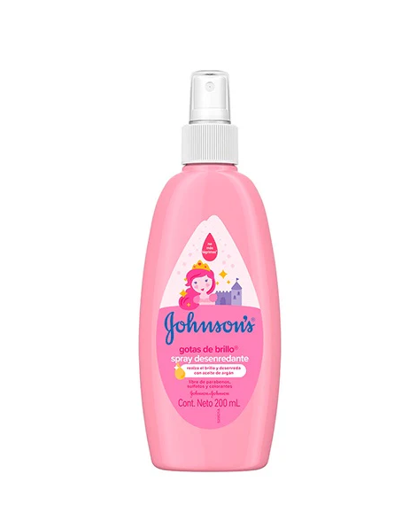 Desenredante Spray para Peinar Johnson´s Gotas de Brillo 200ml.