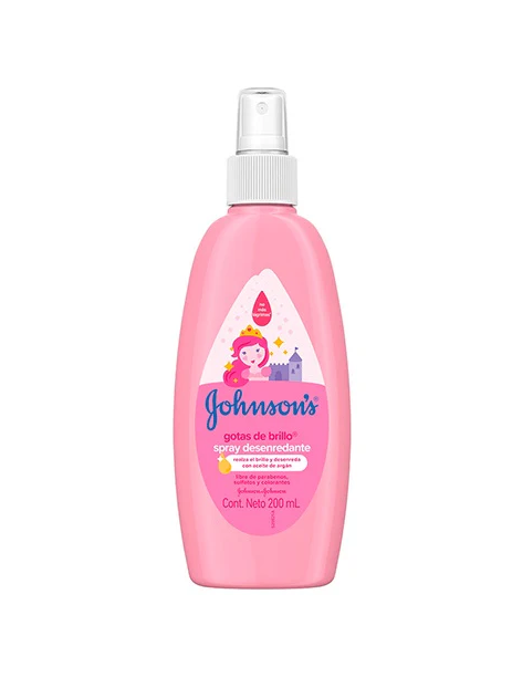 Desenredante Spray para Peinar Johnson´s Gotas de Brillo 200ml.