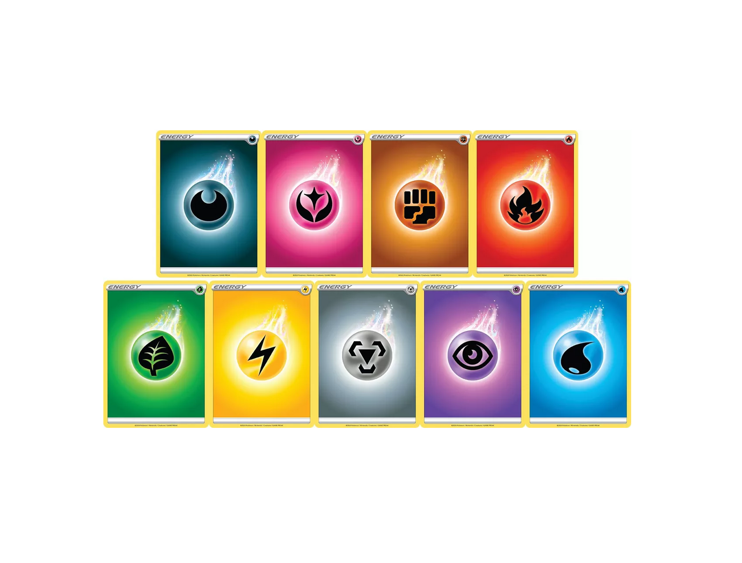 Pokemon Pack TCG Cartas Originales Energias Basicas Surtidas 100uds. En Ingles
