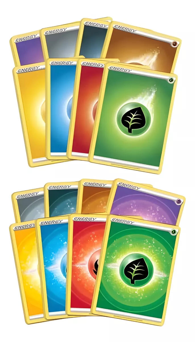 Pokemon Pack TCG Cartas Originales Energias Basicas Surtidas 100uds. En Ingles