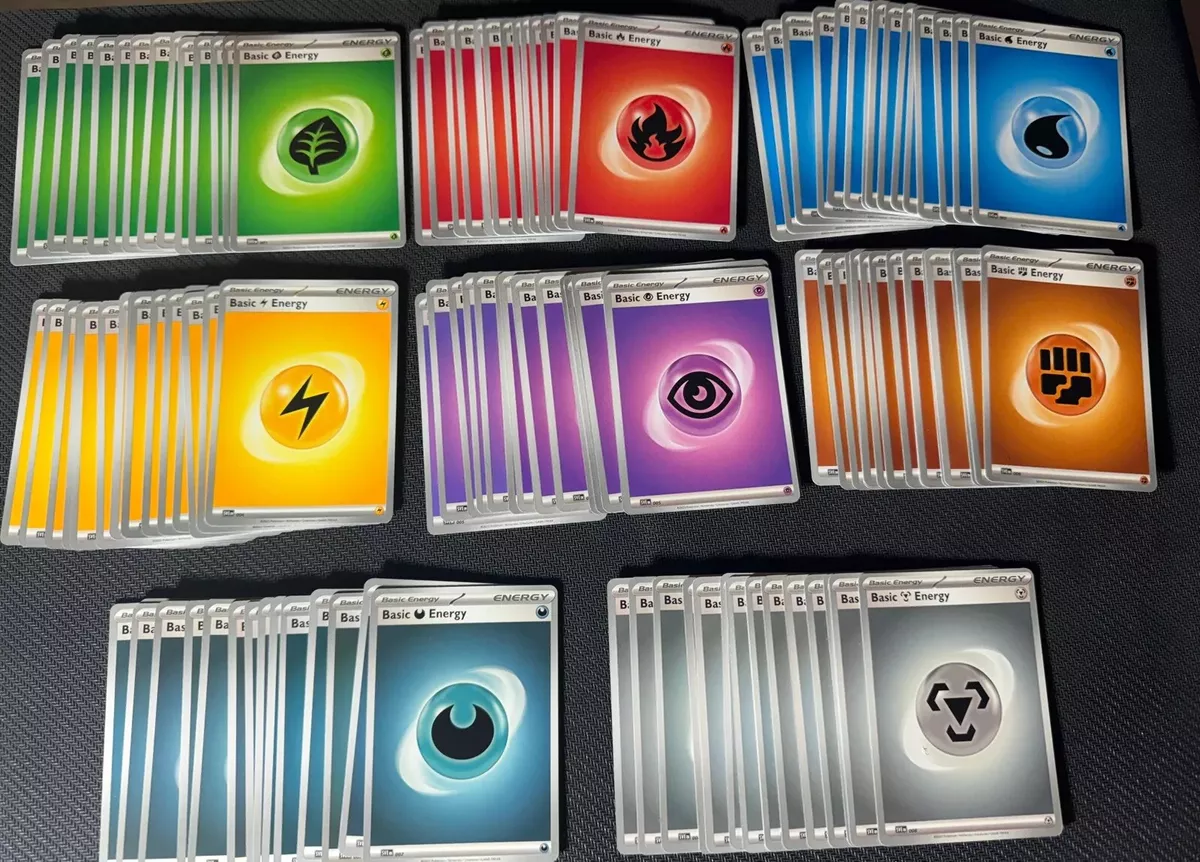 Pokemon Pack TCG Cartas Originales Energias Basicas Surtidas 50uds. En Ingles