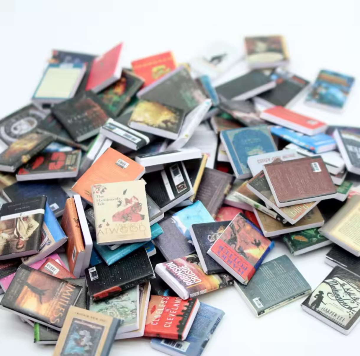 Mini Libros Revistas Novelas para Estanterias 10uds.