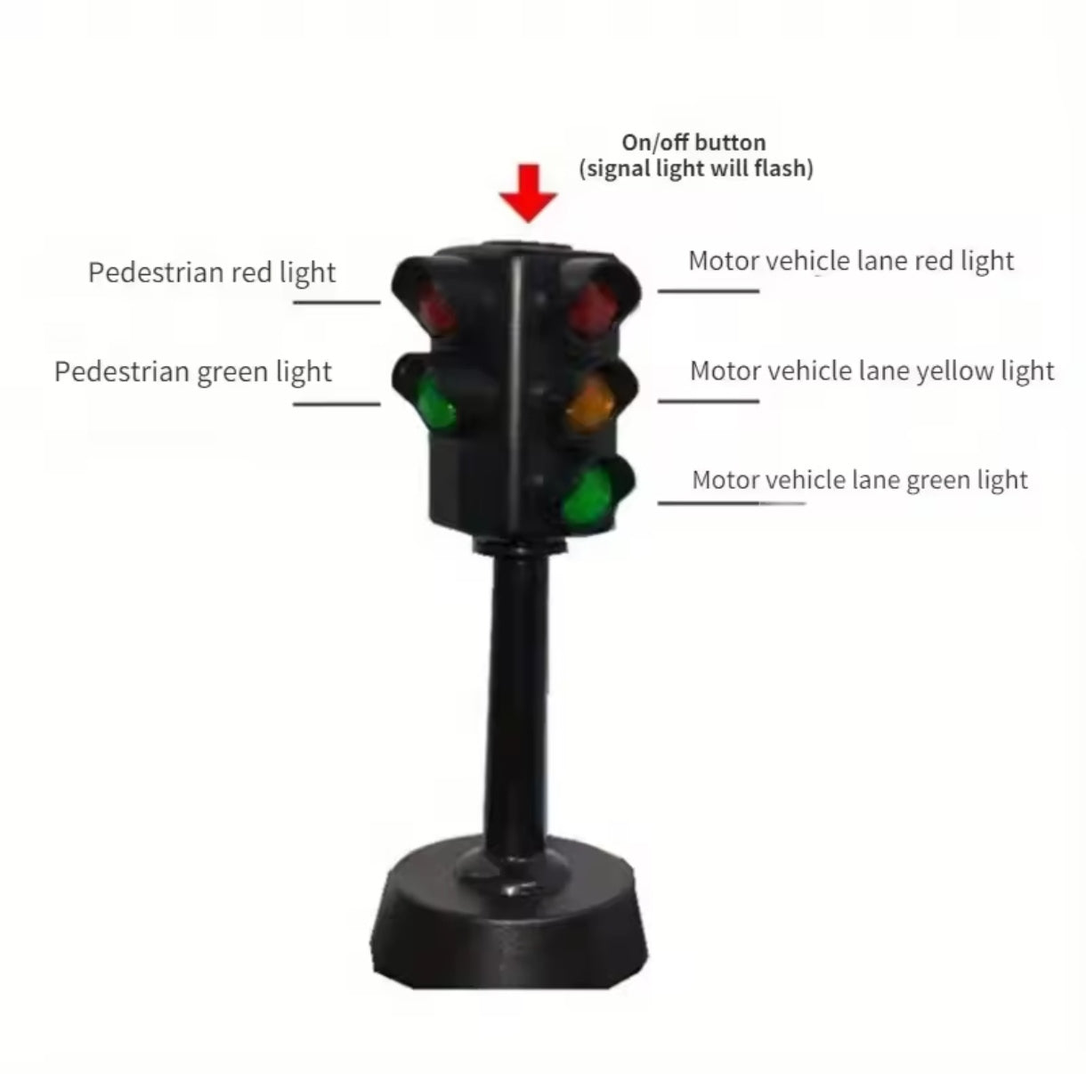 Mini Semaforo de Trafico Transporte con Luces