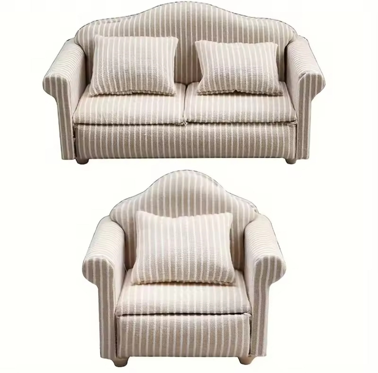 Mini Muebles Sofa Blanco Decoracion Sala de Estar 1ud.