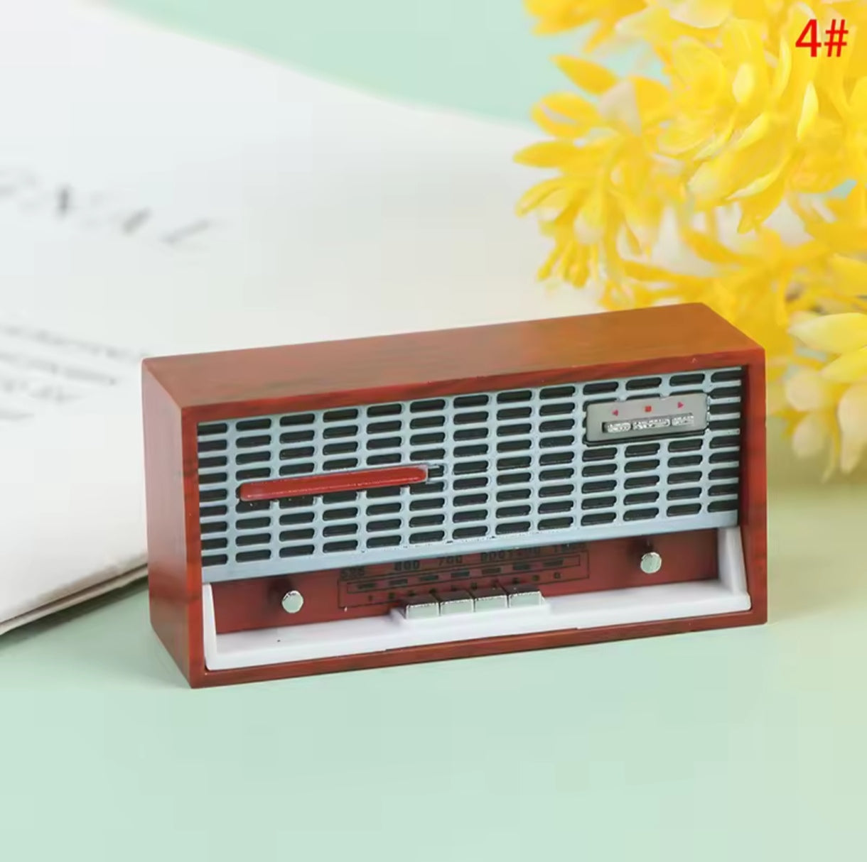 Mini Radio Parlante Casa Muñecas Cafe