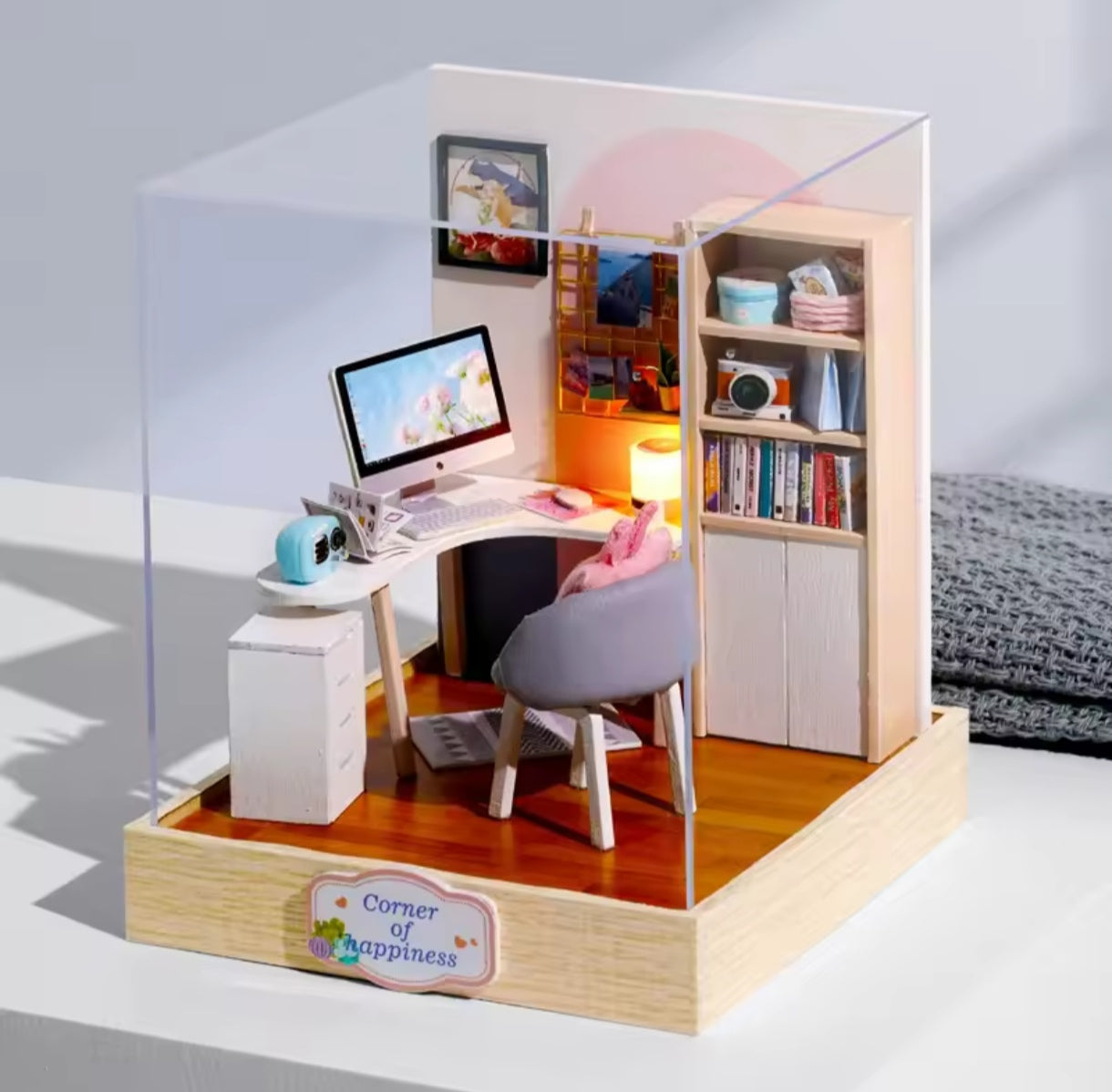 Rompecabezas 3D Mini Casa de Muñecas DIY Oficina