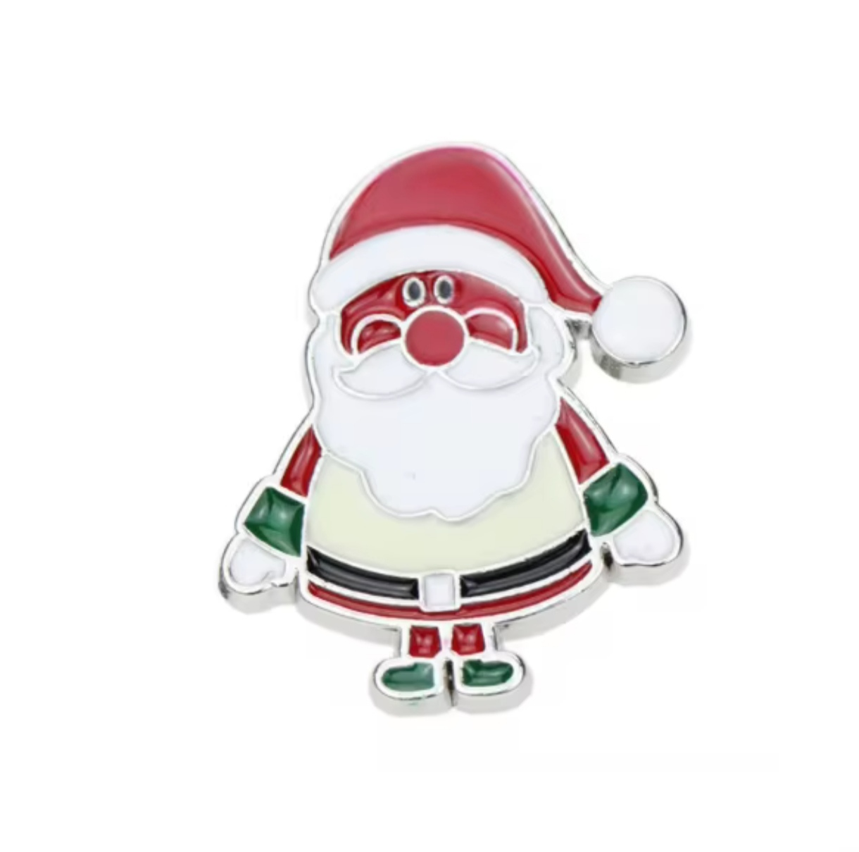 Pin Broche Alfiler Insignia de Metal Para Ropa de Viejo Pascuero Papa Noel