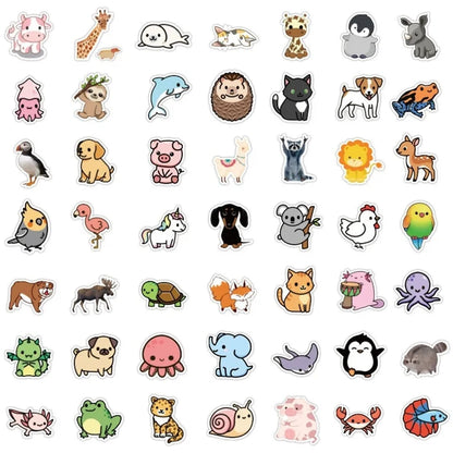 Pegatinas Stickers Animales Cartoon 100uds.