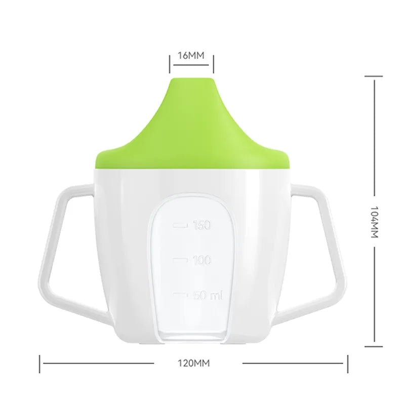 Taza Vaso para Bebe con Tapa Pico de Pato Verde