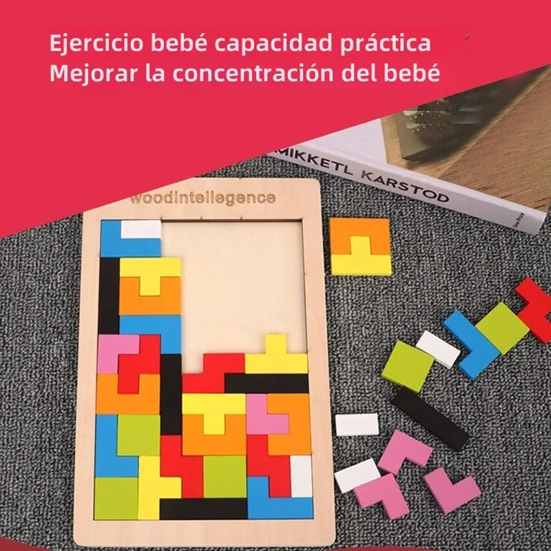 Puzzle tetris madera hot sale