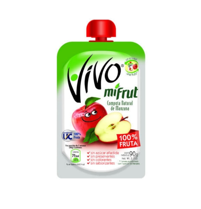 Vivo Compota Natural de Manzana 90gr.