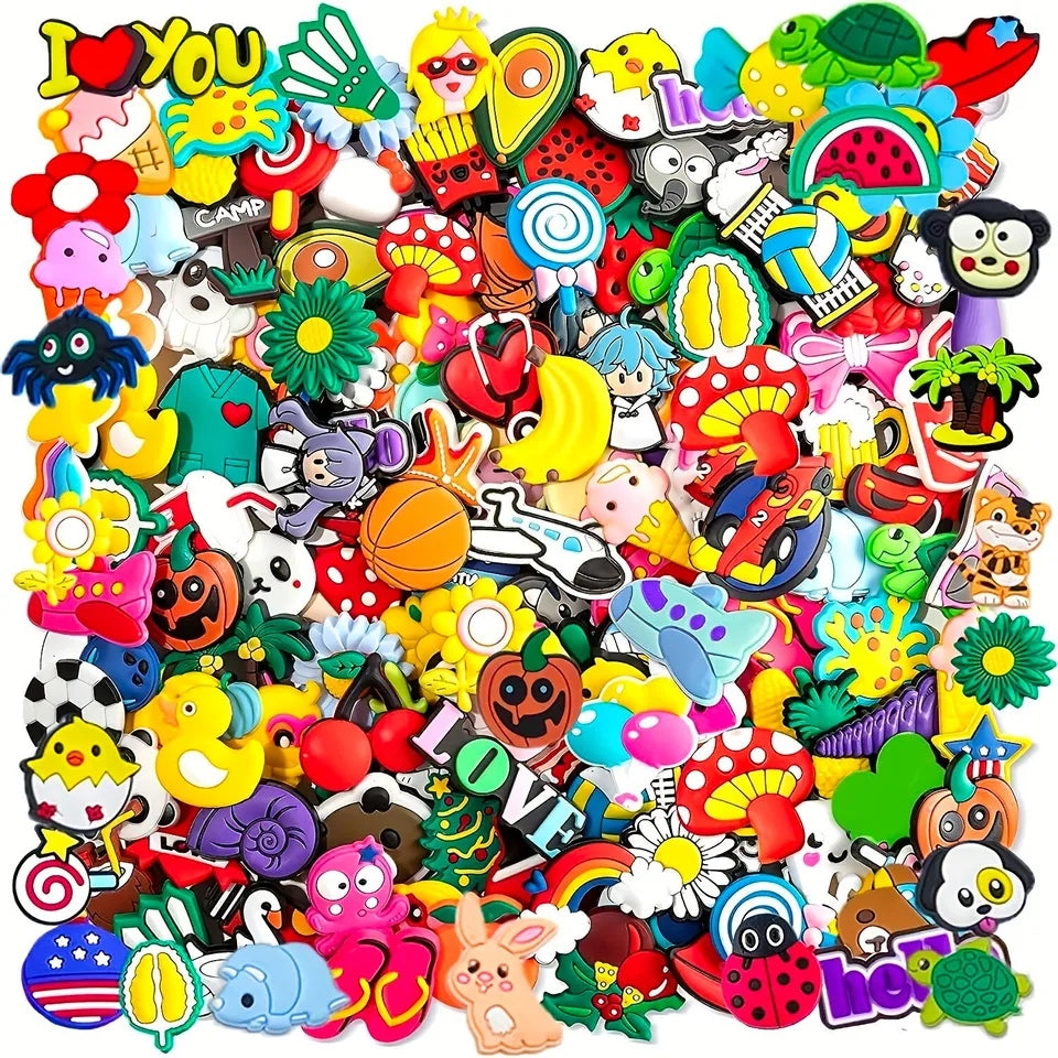 Dijes Charms Pins para Zapatos Crocs 30uds. Surtidas